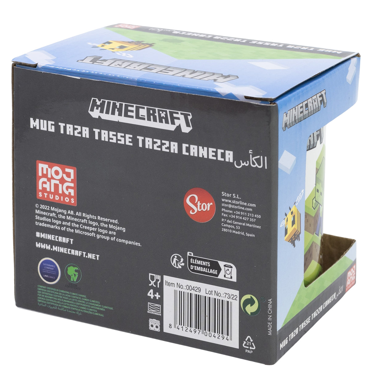 Minecraft World Keramisk Mugg - 325 ml