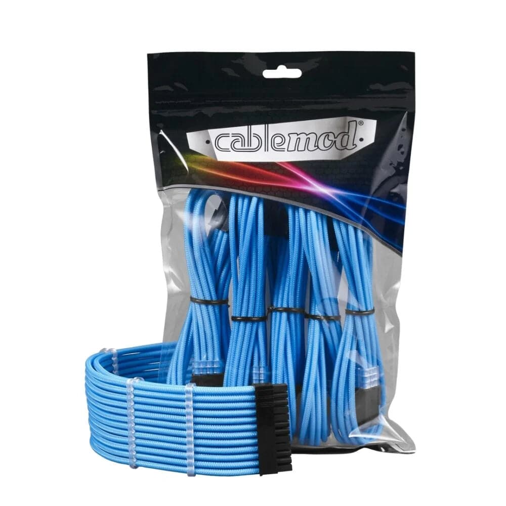 CableMod PRO ModMesh Kabelförlängningssats - Ljusblå