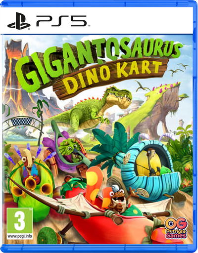 Gigantosaurus: Dino Kart (Import) – PlayStation 5 – spilomslag