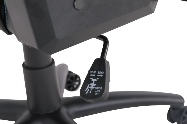 Geekd Vulcan Gaming Chair Svart/Blå - Topp PU-läder - Upp Till 120 KG