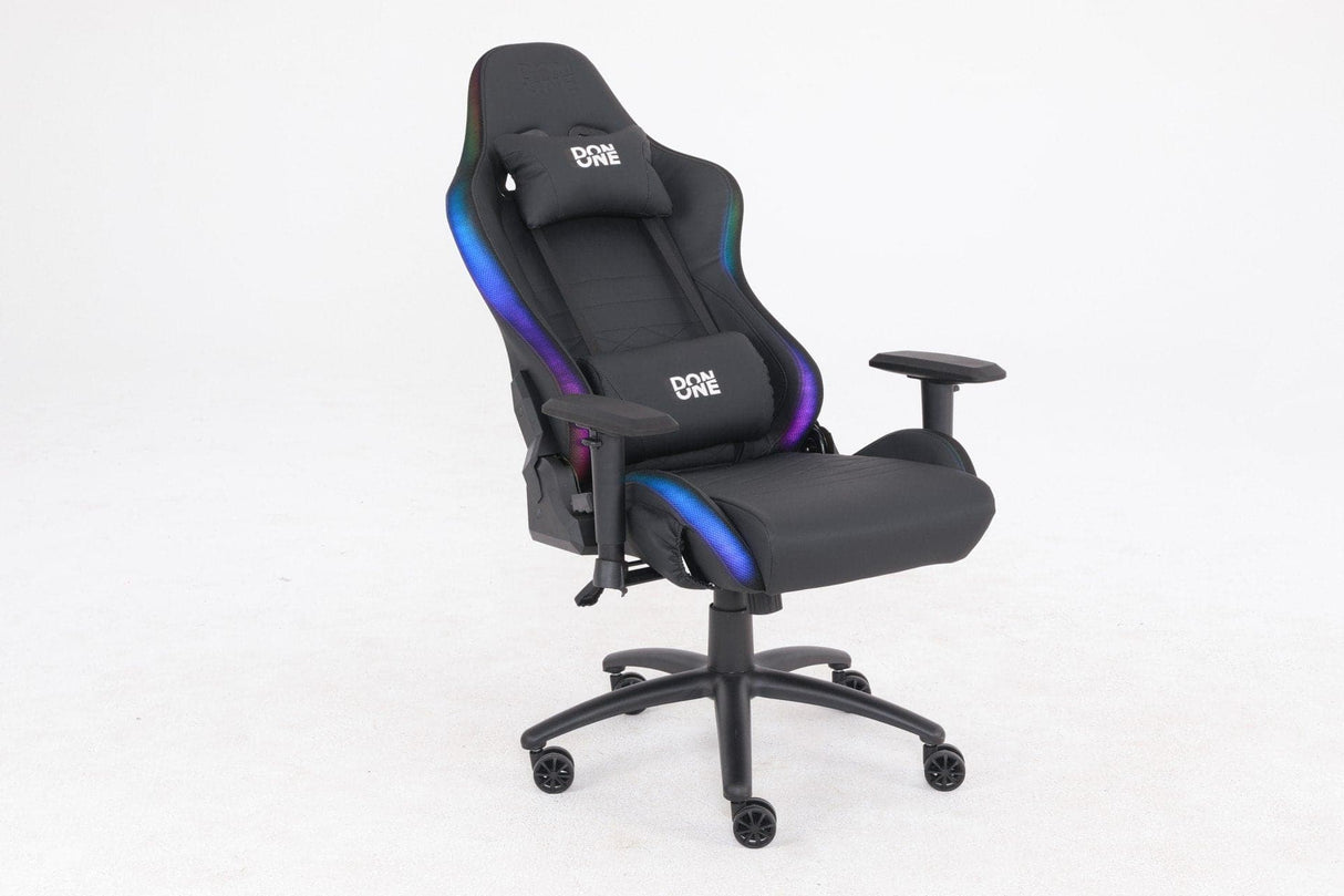 DON ONE - Valentino RGB Gamer Stol MK4 - PU Läder - Upp Till 120 KG