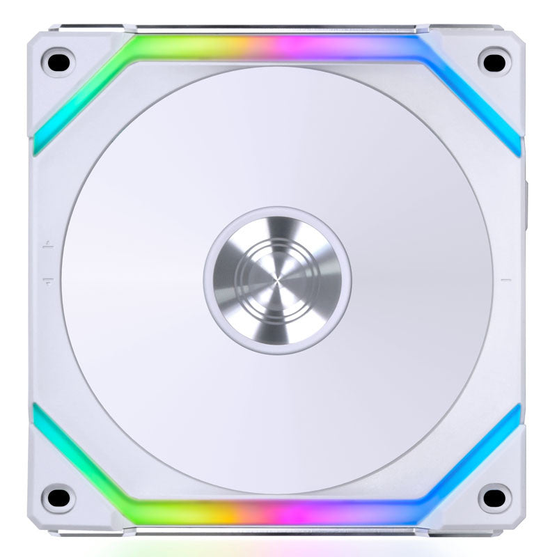 Lian Li UNI FAN SL V2 120 RGB PWM Fläkt 3-pack, vit - 120 mm, 28 mm ram