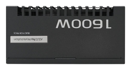 ASUS Pro WS 1600W Platinum – modsatte side med 1600W-mærkning