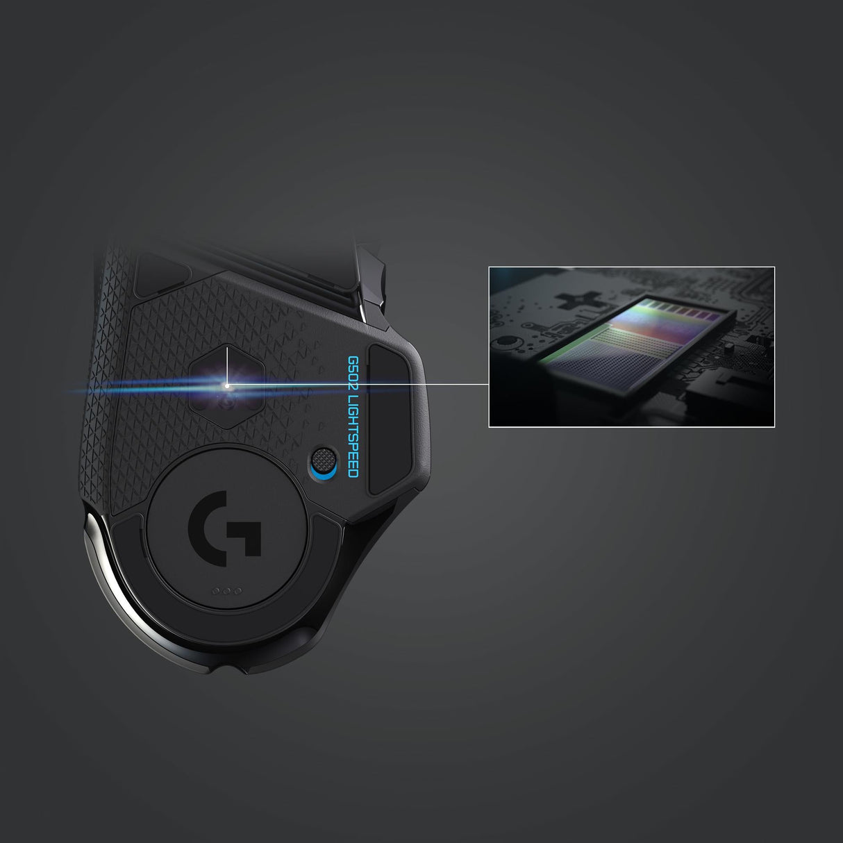 Logitech G502 Lightspeed Wireless - Spelmus - Svart