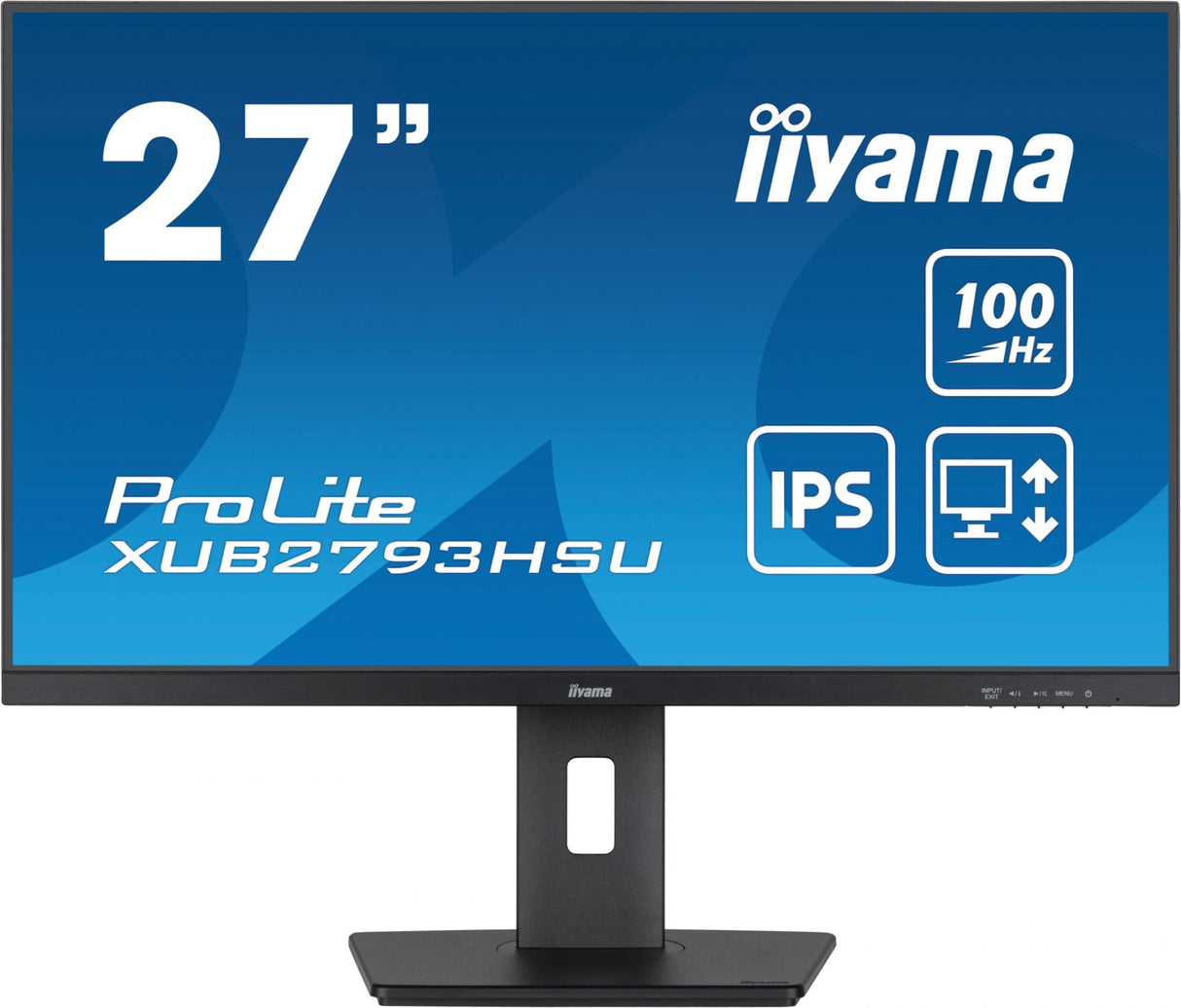 Iiyama ProLite XUB2793HSU-B6 27 1920 X 1080 (Full HD) HDMI DisplayPort 100Hz Pivot Monitor