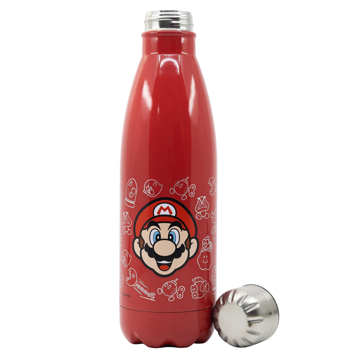 Super Mario - Metallflaska - Röd - 780 ML
