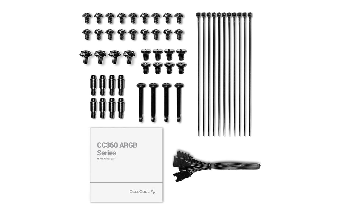 DeepCool CC360 A-RGB Micro-ATX-fodral, Svart
