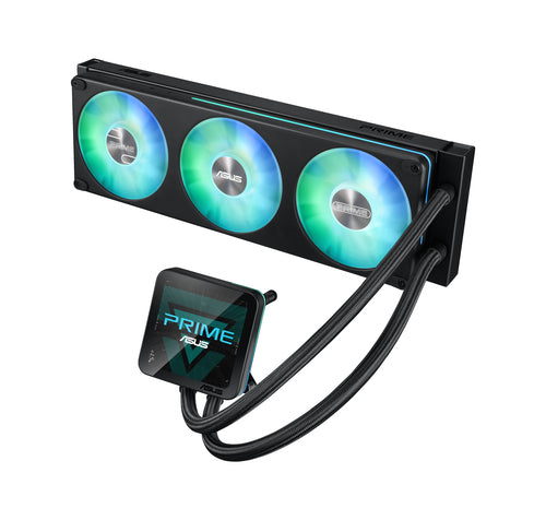 ASUS PRIME LC II 360 ARGB LCD – set skråt forfra