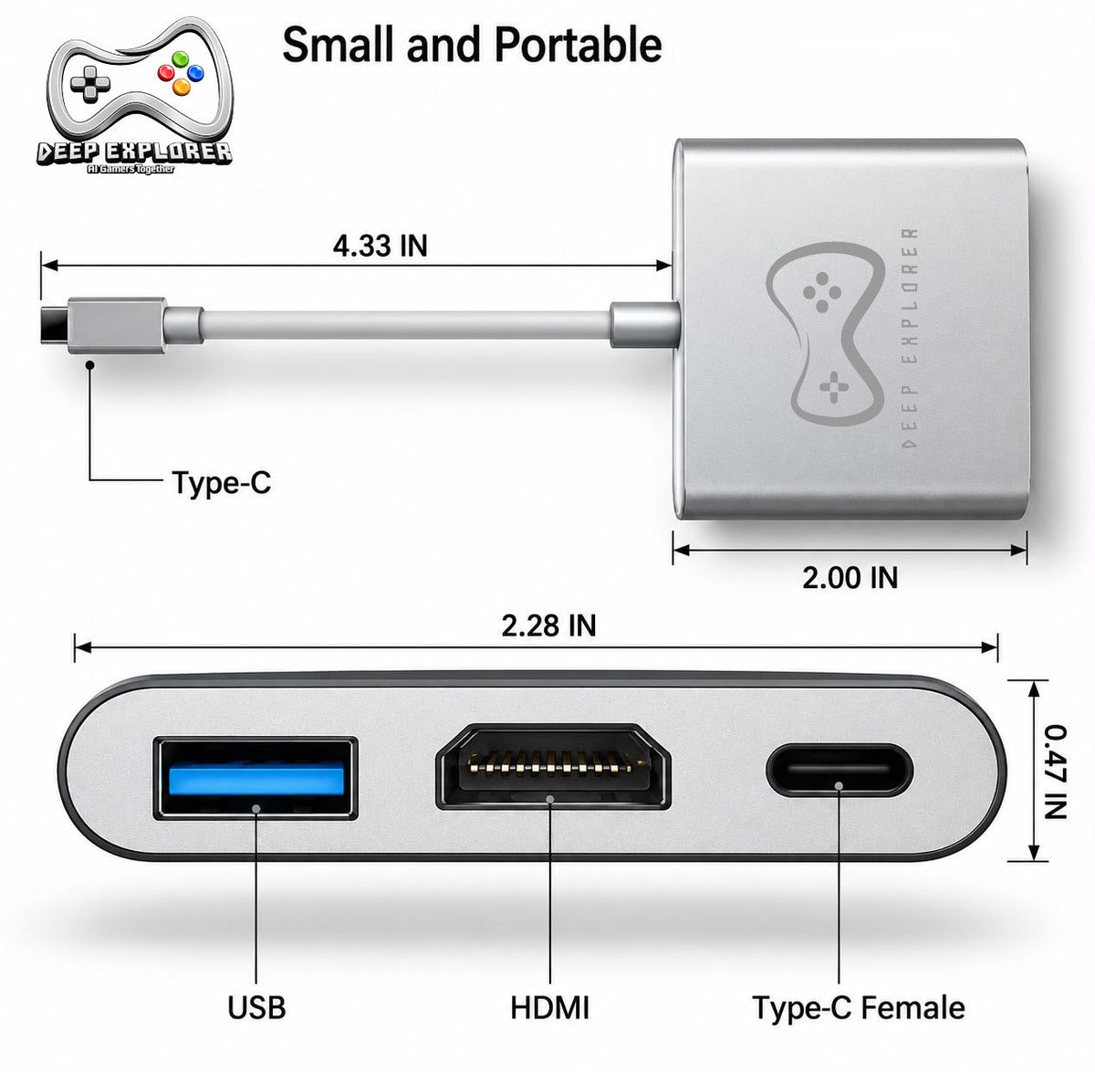 Deep Explorer - TV Dock Station Pro (Multi Compatible) – produktbillede