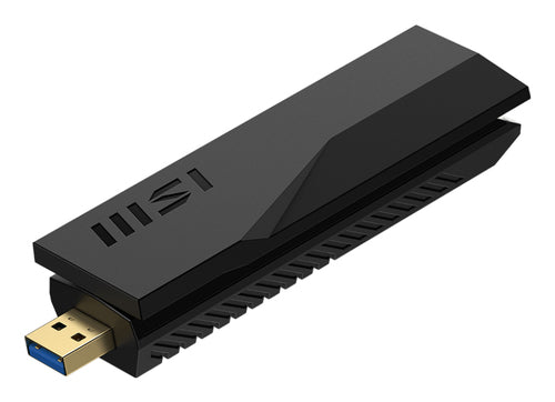 MSI BE6500 – Wi-Fi 7 USB-adapter – sammenfoldet adapter