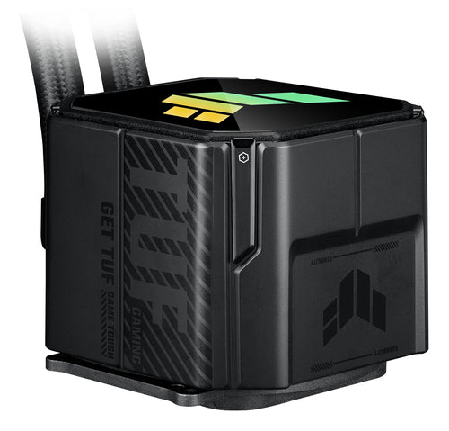Pumpeblok på ASUS TUF Gaming LC III 360 ARGB set fra siden