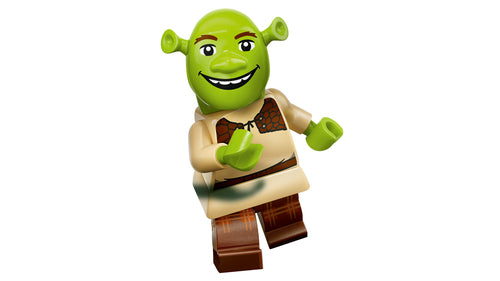 LEGO Minifigures 71053 – Shrek-figur som eksempel – ikke garanteret i æsken