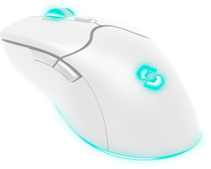 Speedlink - VELOX Rechargeable RGB Wireless Gaming Mouse - White Speedlink