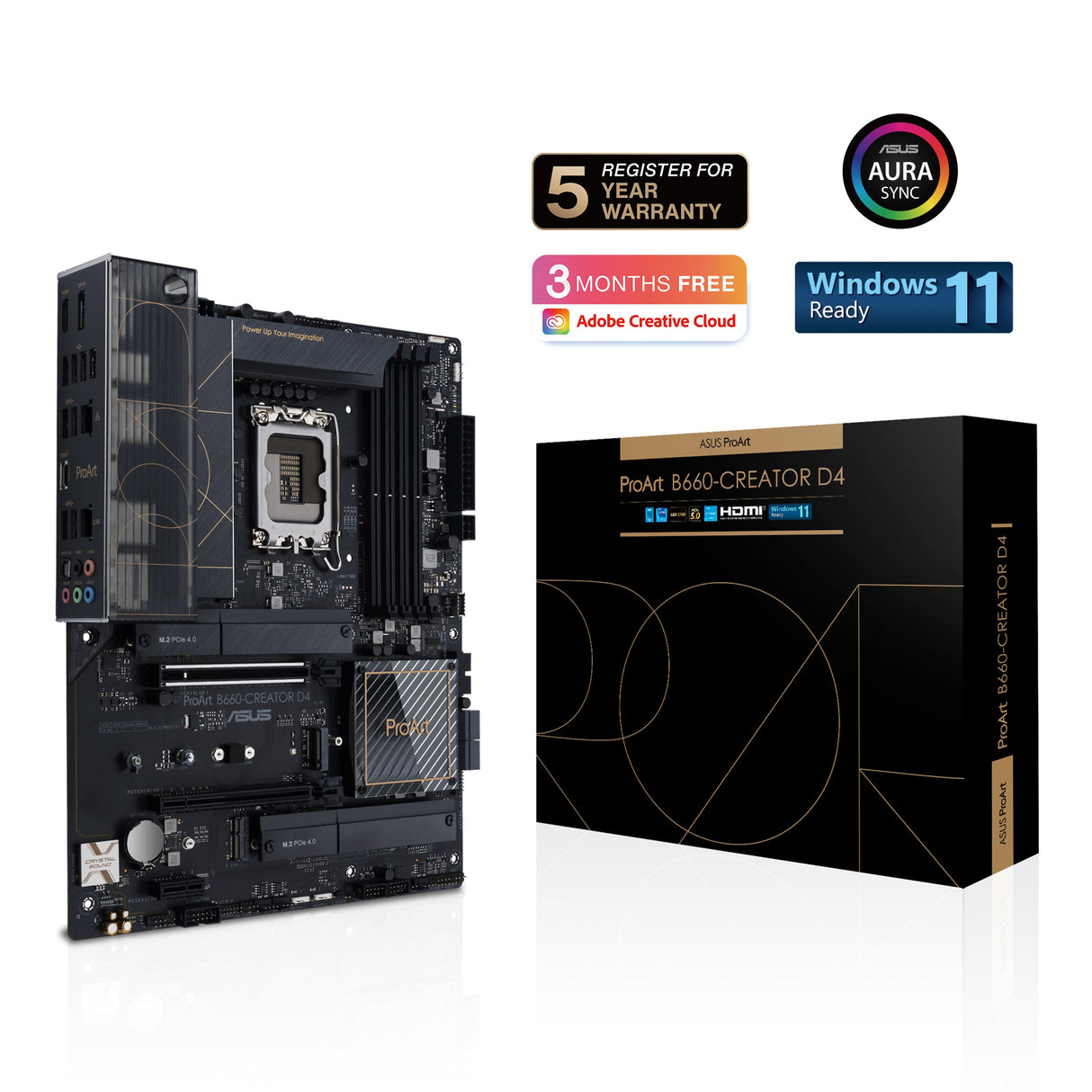 ASUS PROART B660-CREATOR D4 (ATX, B660, LGA 1700, DDR4)