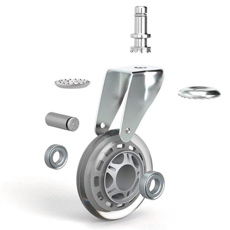 DON ONE - GCW750 Gaming Stol Hjulset Uppgradering 3" - Krom