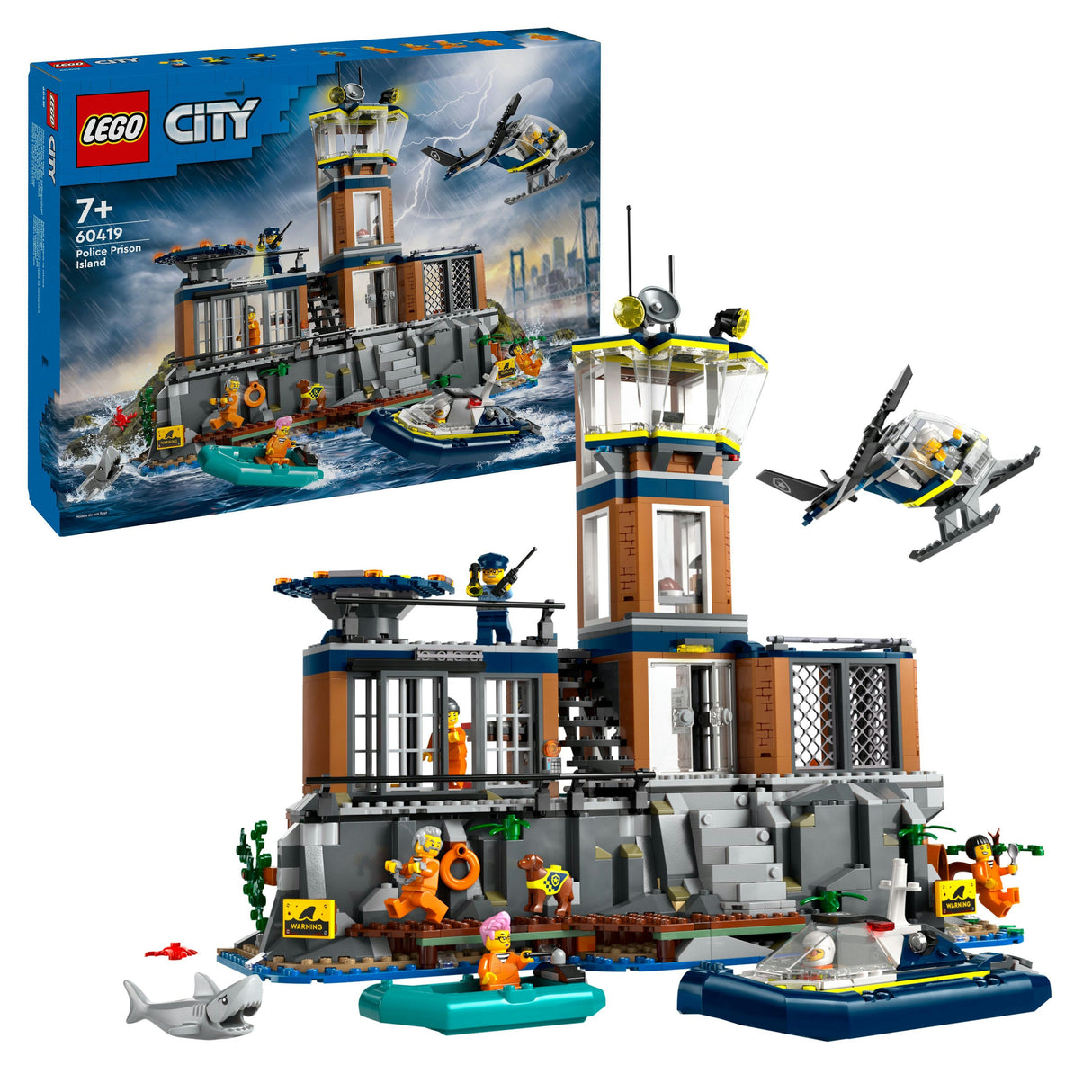 LEGO 60419 City Prison Island Police Station Construction Leksaksväska