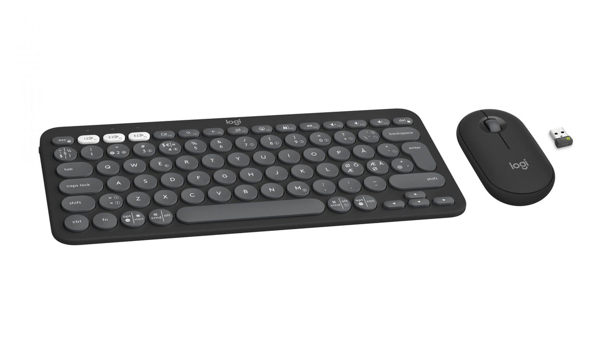 Logitech - Pebble 2 COMBO - Tonal Graphite Nordic Logitech