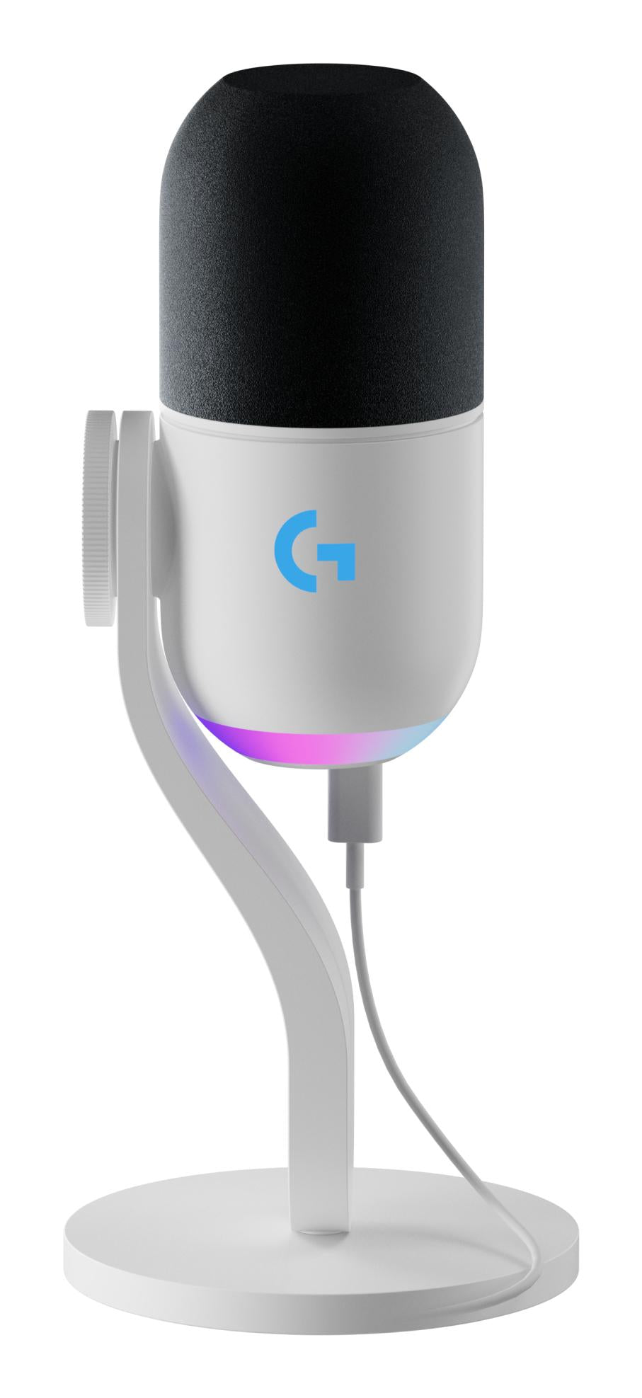 Logitech - Yeti GX Dynamic RGB Gaming Mic Med LIGHTSYNC, Off-white