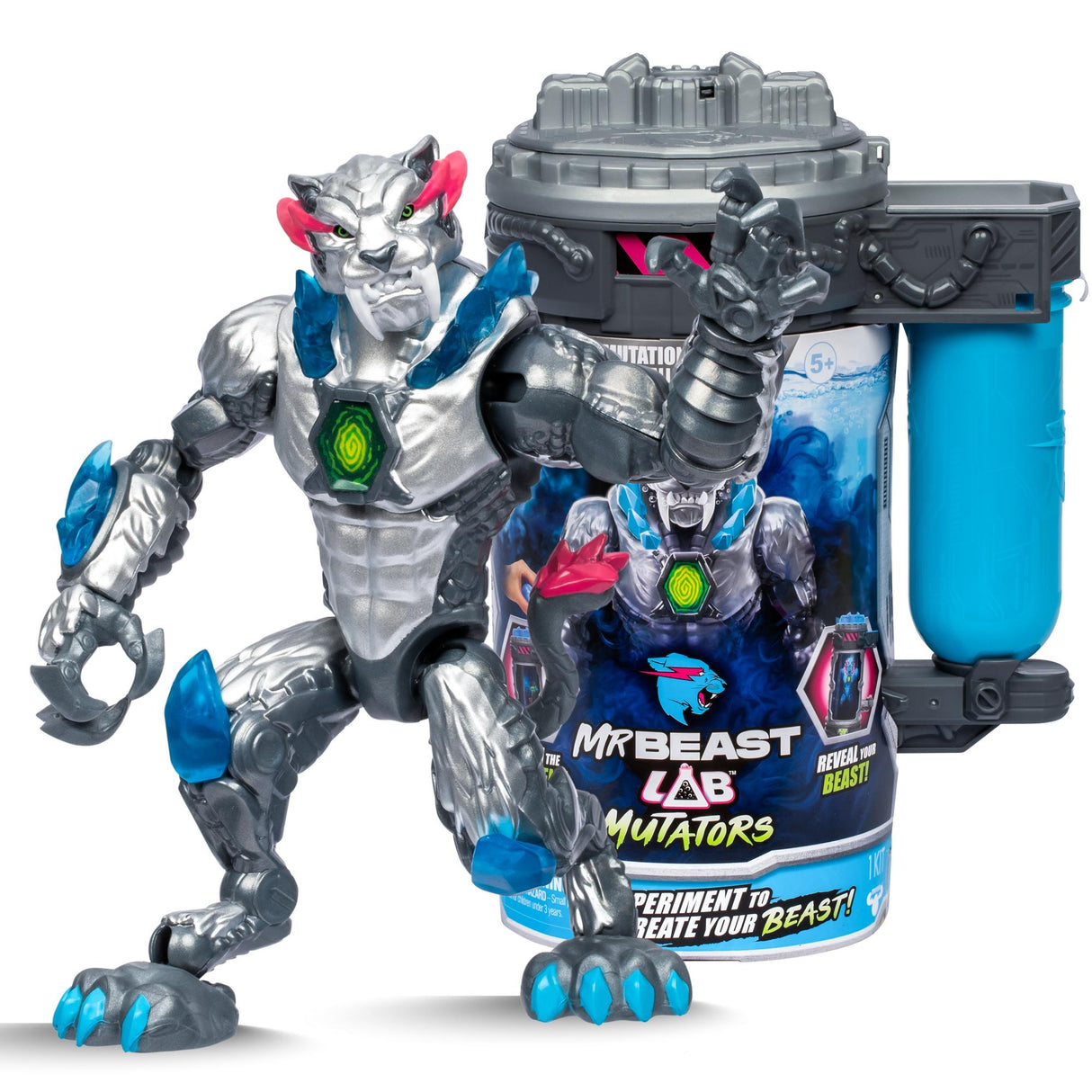 HERR. BEAST LAB - Mutator Action Figs - Metallic Panther (20347)