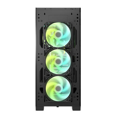 Darkflash DK361 Datorfodral + 4 Fläktar (svart)