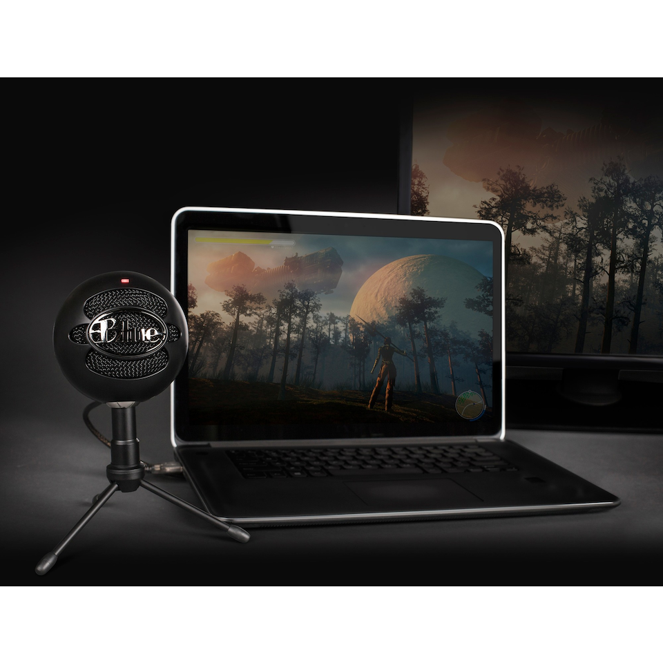 Blå - Mikrofon Snowball ICE Svart