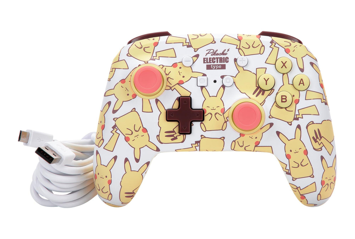 PowerA NSW Enhanced Wired Controller - Pikachu Blush
