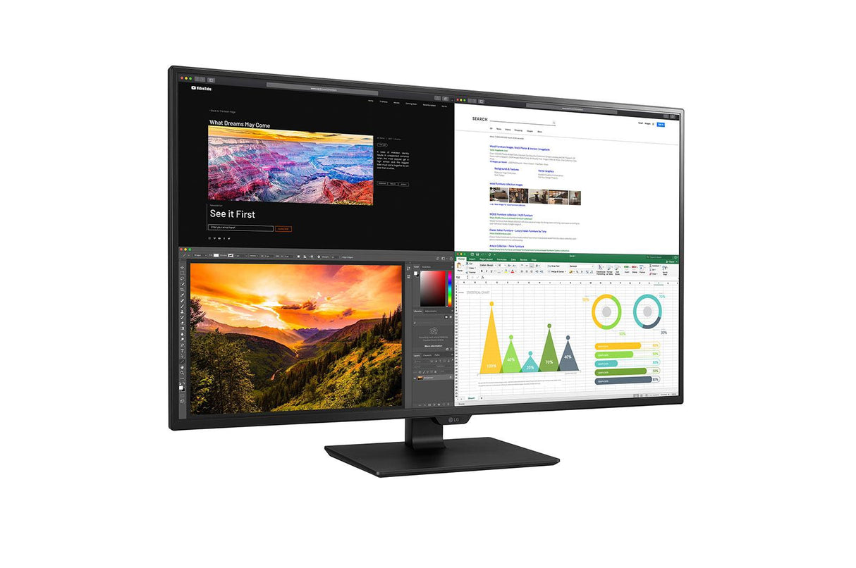 LG 43UN700P-B 43 3840 X 2160 (4K) HDMI DisplayPort USB-C 60Hz Dockningsskärm