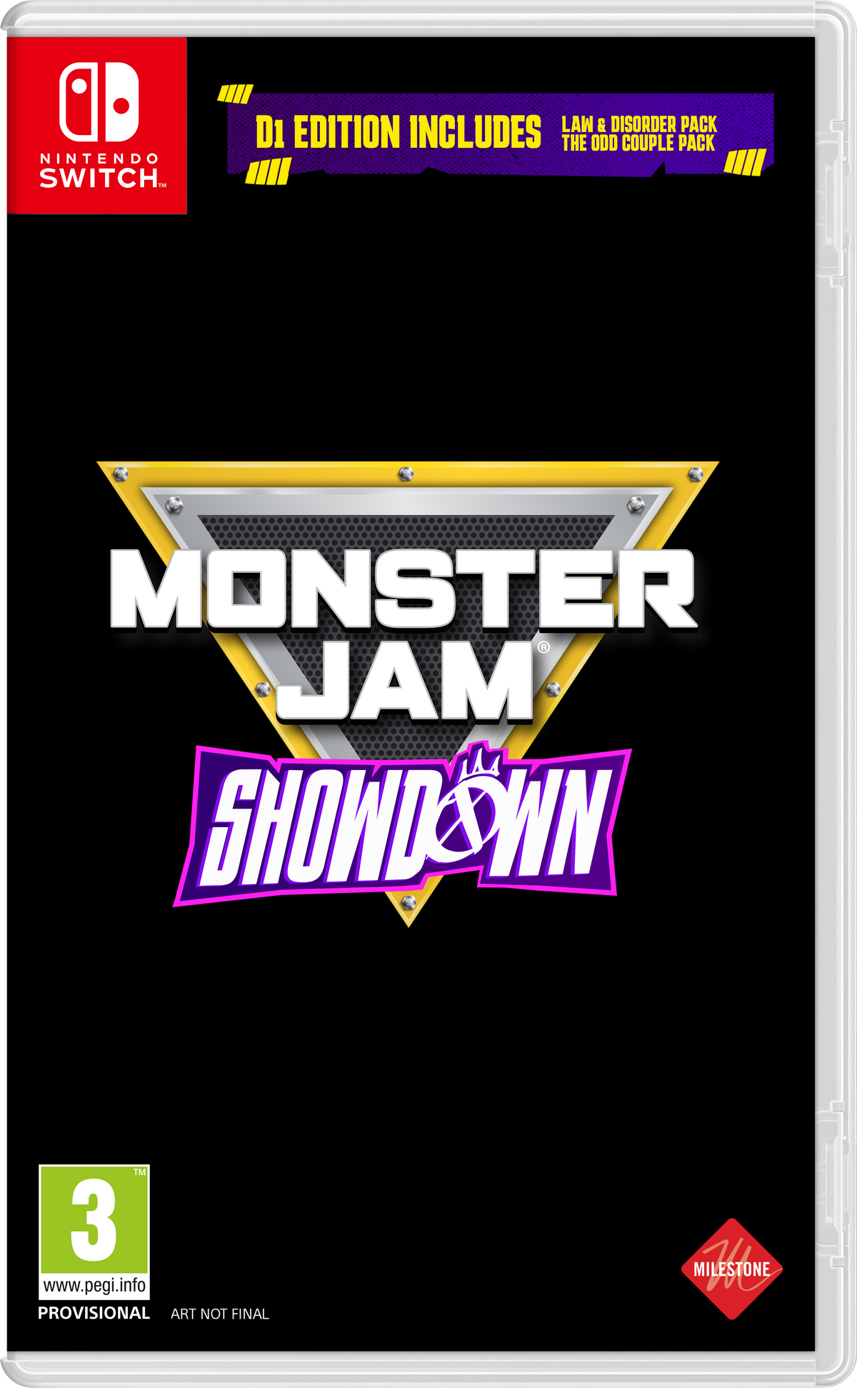 Monster Jam Showdown (FR/Multi in Game) – Nintendo Switch-emballage