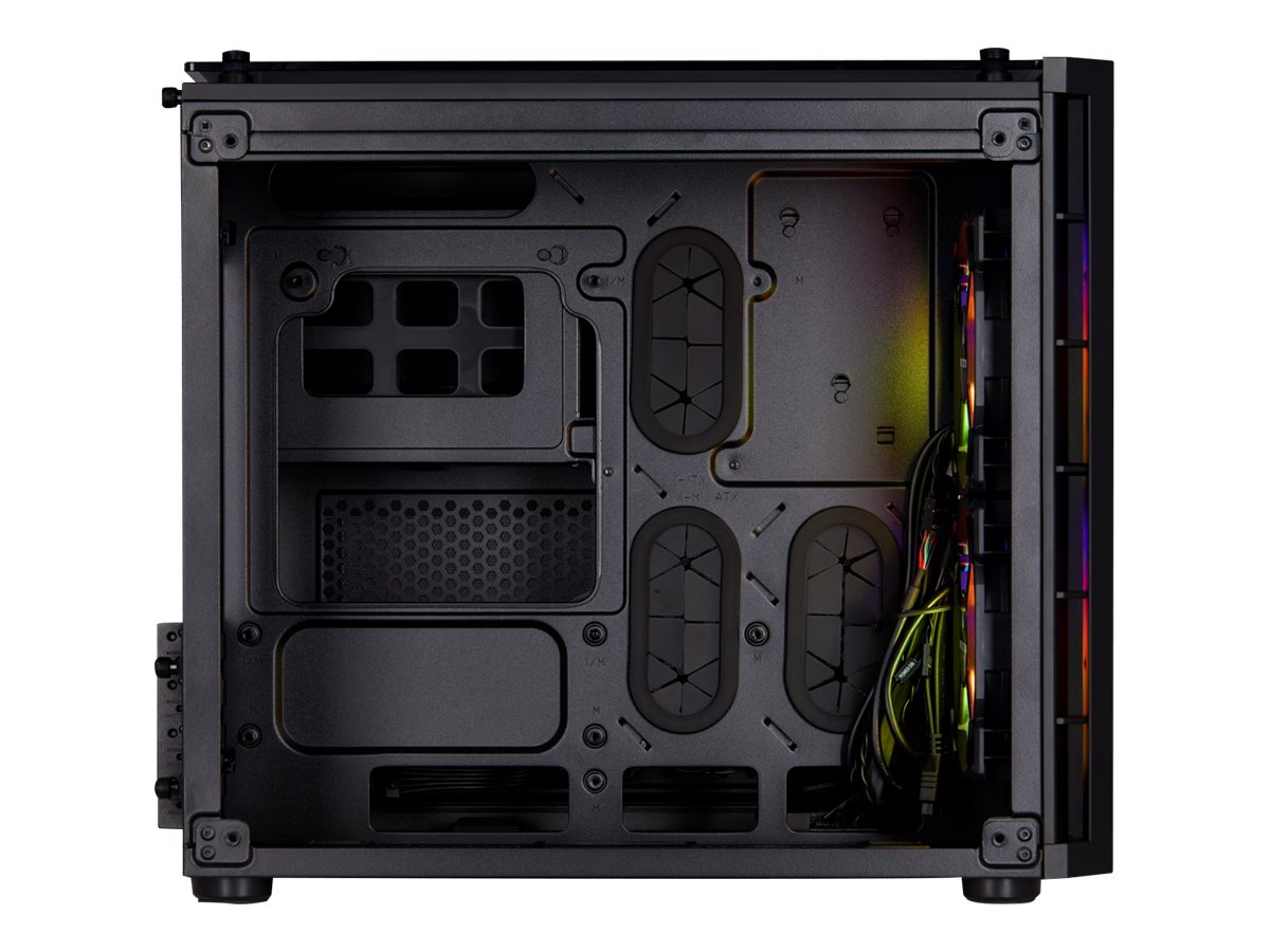CORSAIR Crystal Series 280X RGB Tower Micro-ATX Svart