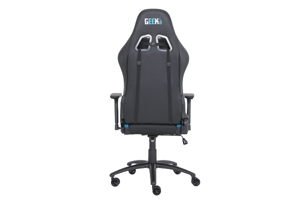 Geekd Vulcan Gaming Chair Svart/Blå - Topp PU-läder - Upp Till 120 KG