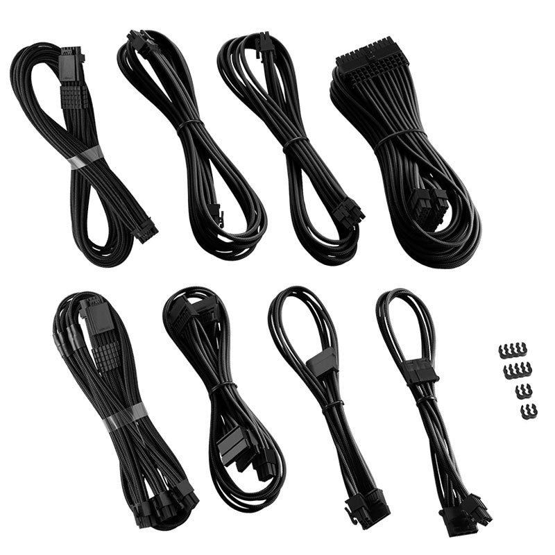 CableMod RT-Series Pro ModMesh 12VHPWR Dual Cable Kit För ASUS/Seasonic - Svart