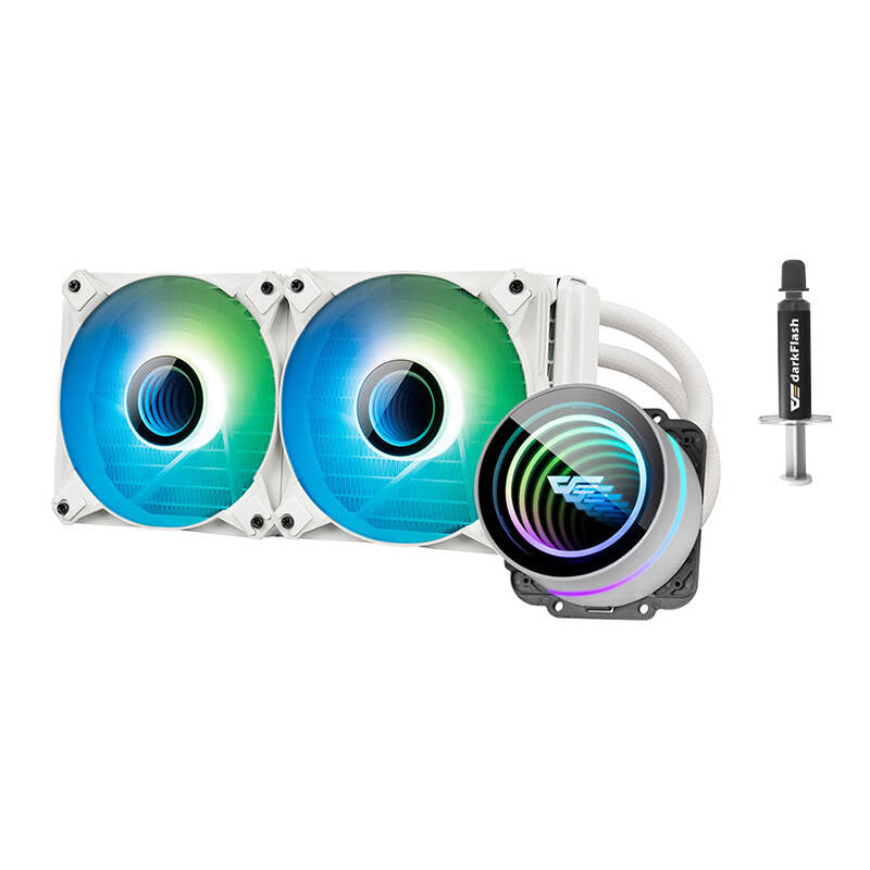 PC Vattenkylning Darkflash DX240 V2.6 ARGB 2x 120x120 (vit)