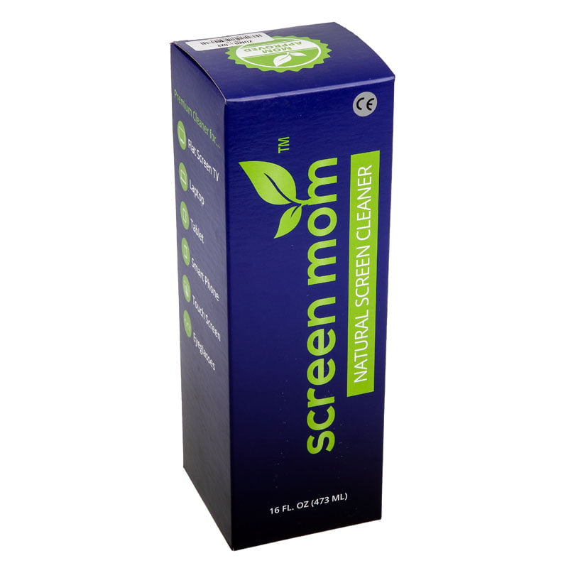 IT Dusters ScreenMom Skärmrengöring - 475ml, Baserad På Naturlig Växtingrediens, 40 Cm Lila Mikrofiberduk Ingår