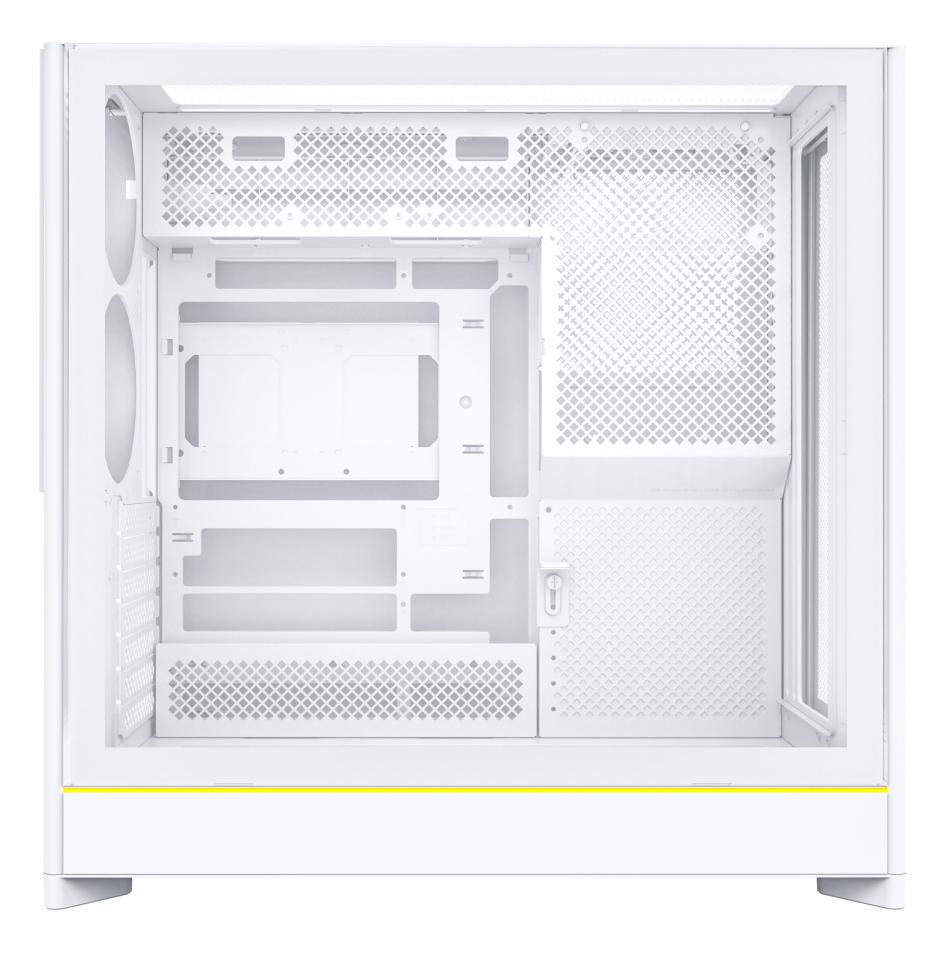 Montech HS01, Mesh front, ATX, no fans - White Telon Technology Co Ltd (Montech)