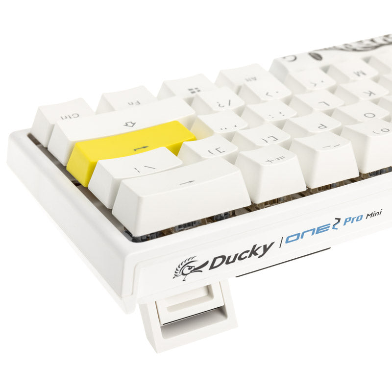 Ducky One 2 Pro - Klassisk Ren Vit Nordisk - Mini 60% - Kailh Box Brun