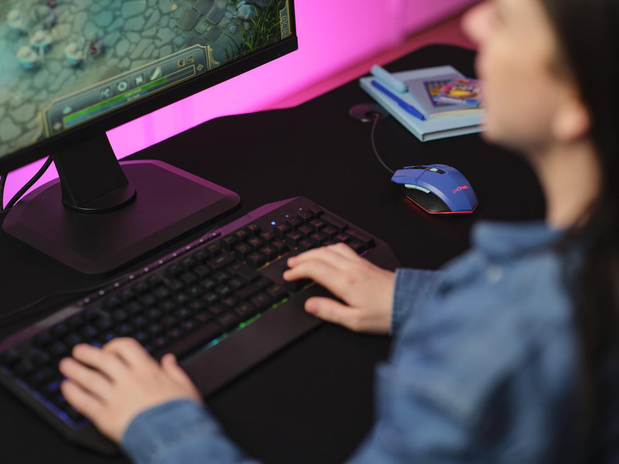 TRUST GXT109B FELOX GAMING MUS - BLÅ