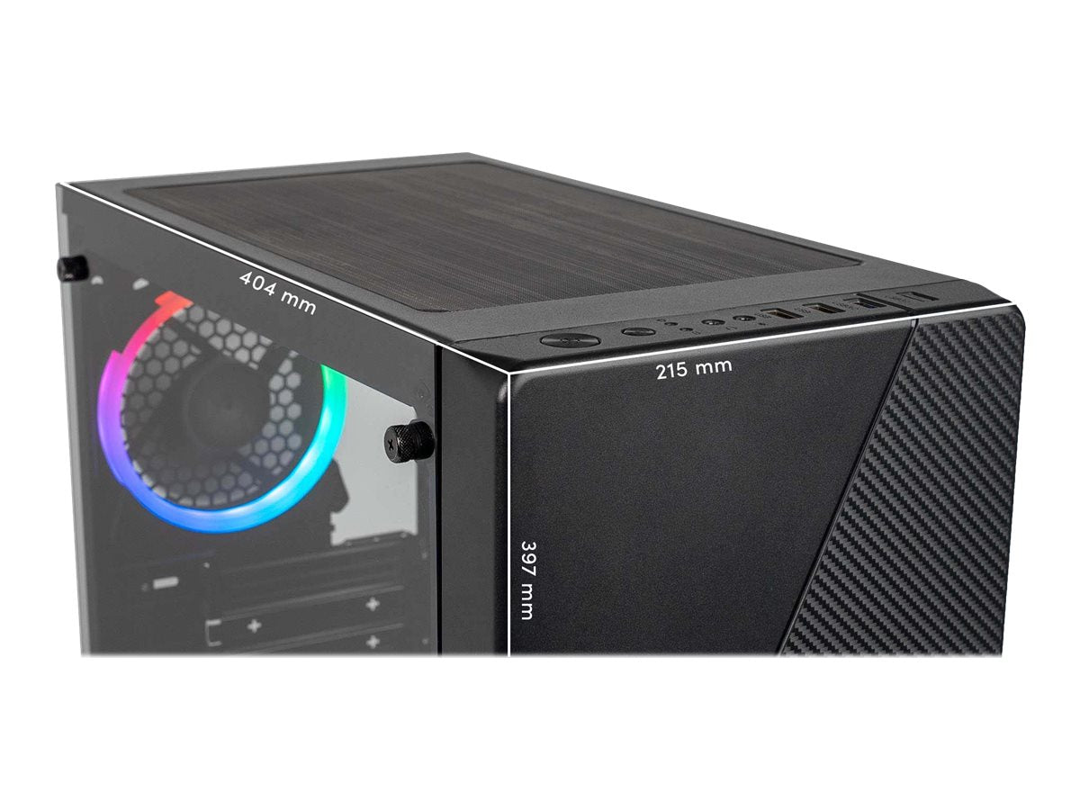 AZZA Noir Tower Micro-ATX Svart