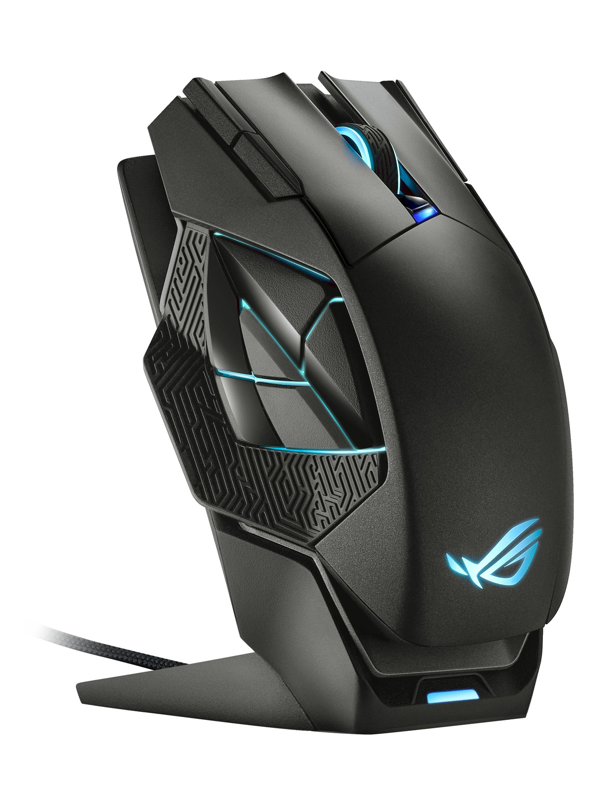 ASUS ROG Spatha X (P707) Trådlös Spelmus, Ergonomisk Design, 12 Programmerbara Knappar, 19000 DPI