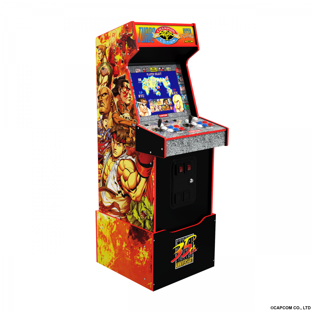 ARCADE 1 UP STREET FIGHTER LEGACY 14-I-1 WIFI-AKTIVERAD ARCADE MACHINE