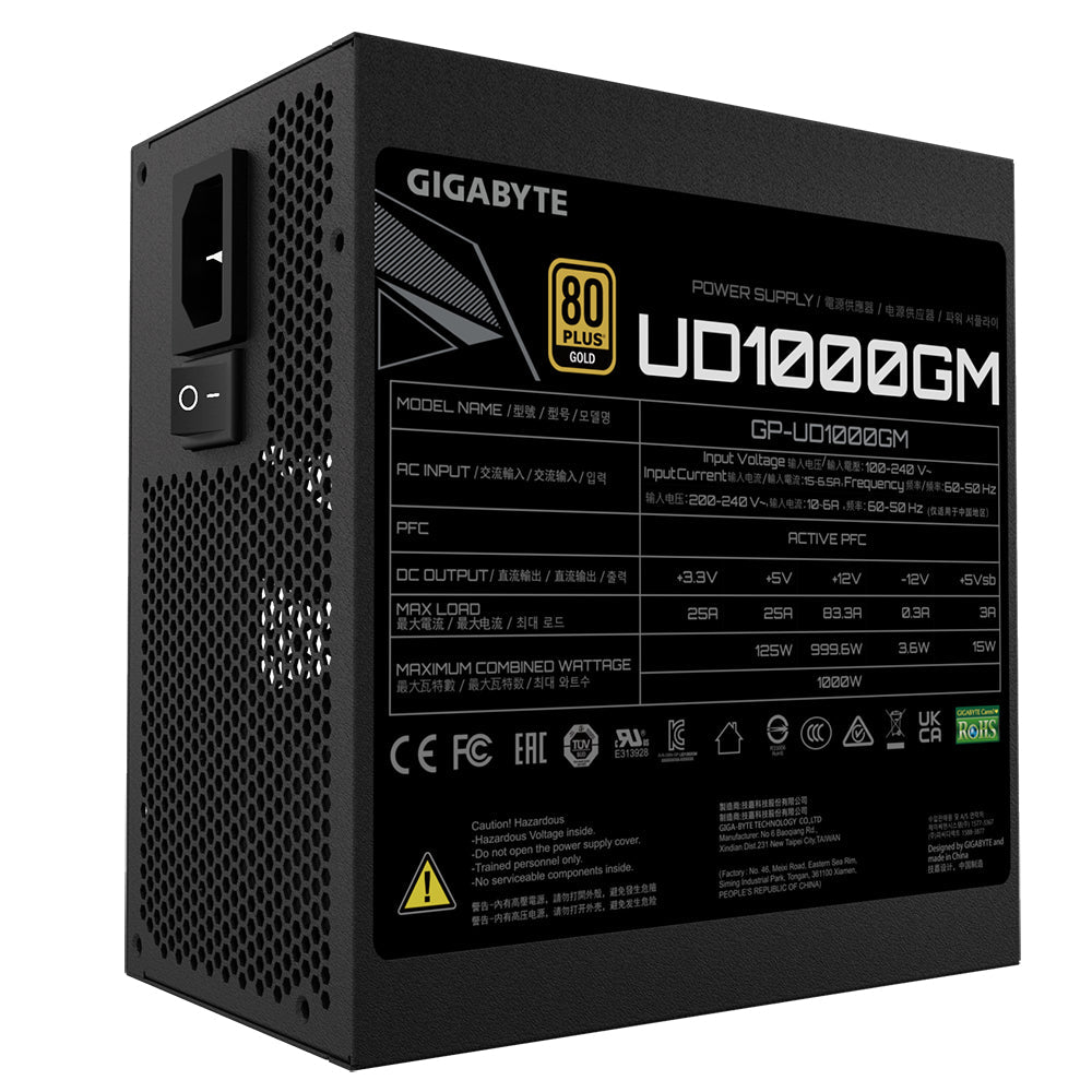 Gigabyte UD1000GM Strömförsörjning 1000Watt