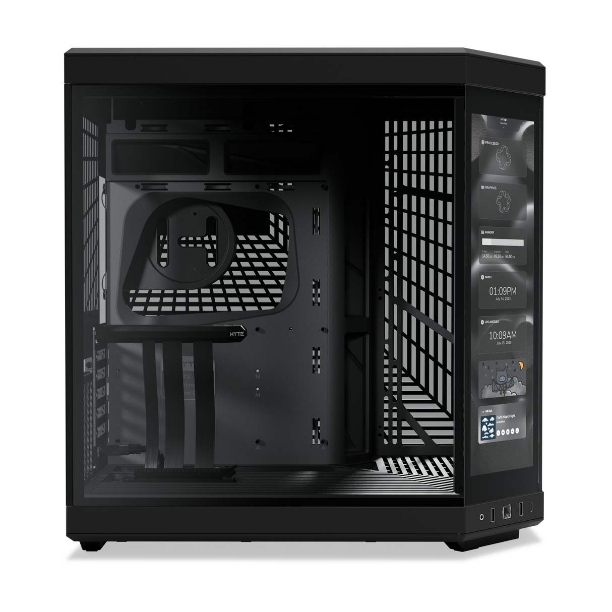 HYTE Y70 Touch Black - Inklusive Pekskärm