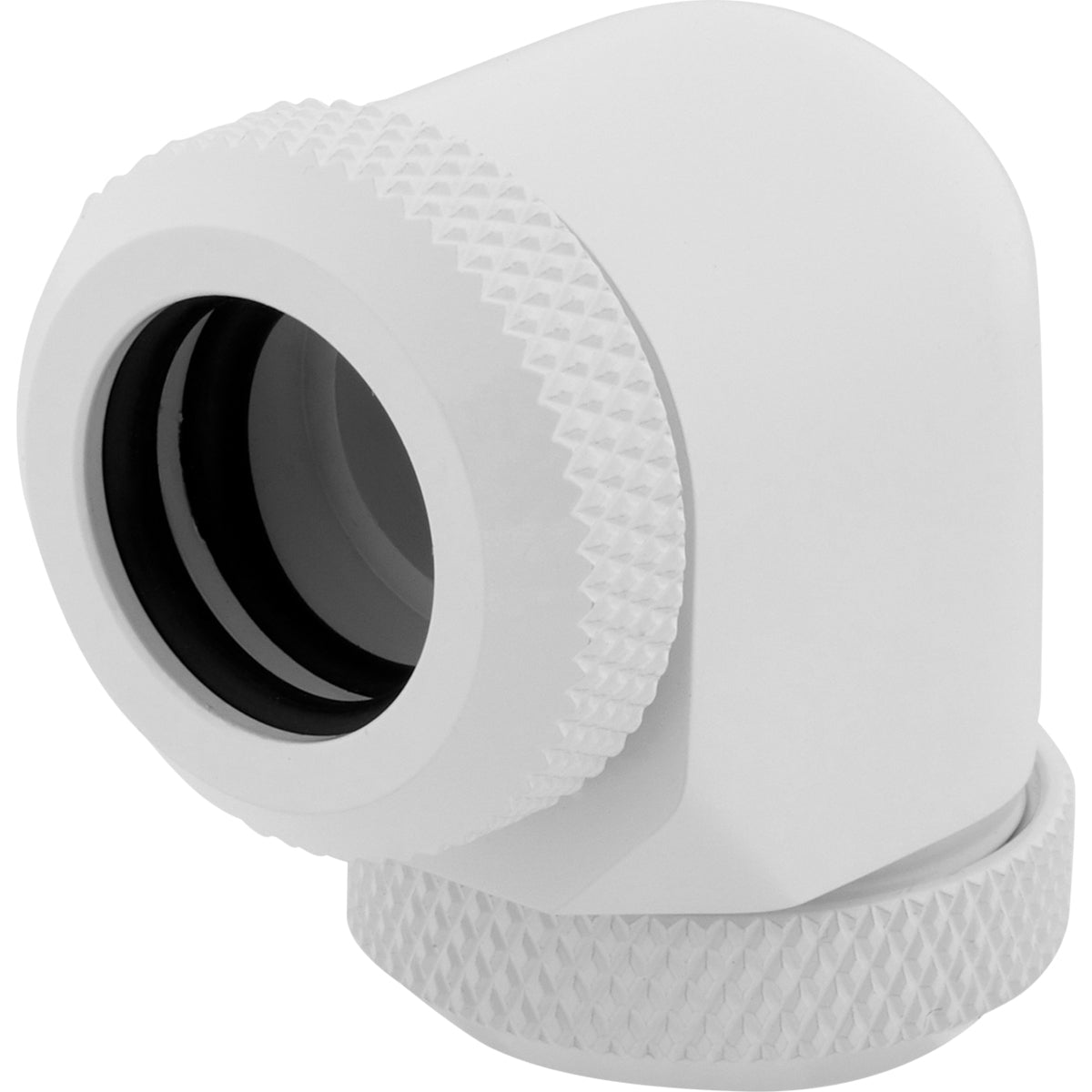 CORSAIR Hydro X Series XF Hardline 90° 12mm ytterdiameter vinklad koppling för vätskekylningssystem 2-pack vit