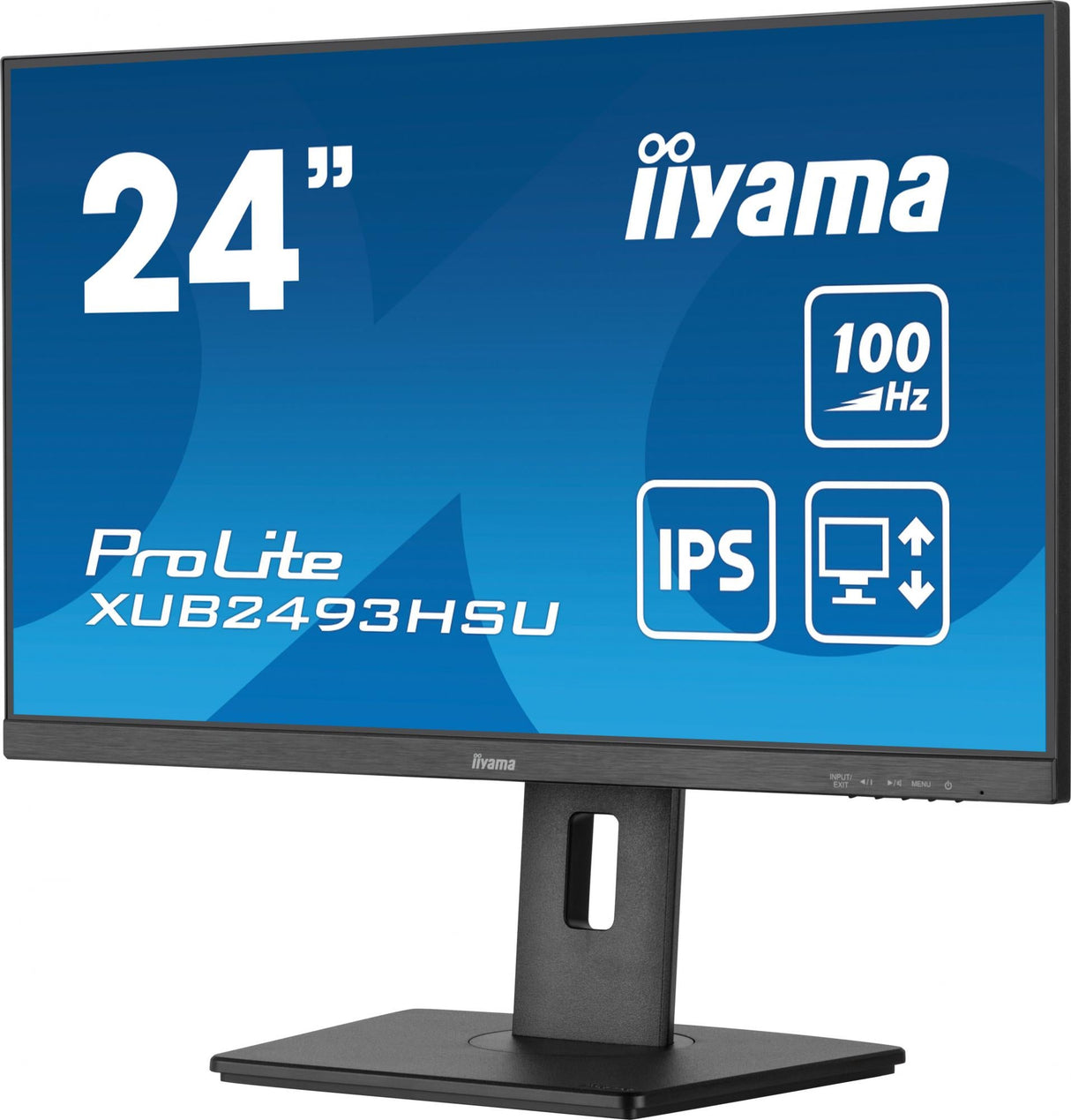 Iiyama ProLite XUB2493HSU-B6 24 1920 X 1080 (Full HD) HDMI DisplayPort 100Hz Pivot Monitor