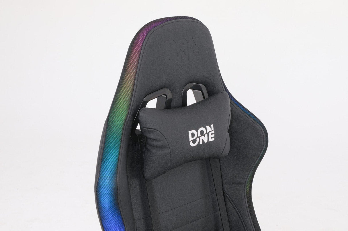 DON ONE - Valentino RGB Gamer Stol MK4 - PU Läder - Upp Till 120 KG