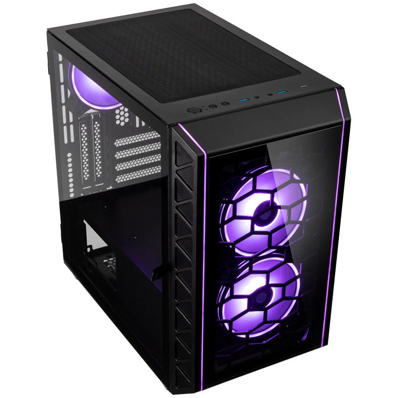 Kolink Citadel Glass SE ARGB Micro-ATX Case - Svart