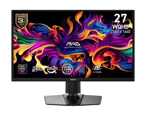 MSI MAG 272QPDE QD-OLED X24 – 26,5″ gamingskærm, 240 Hz – skærmens egenskaber