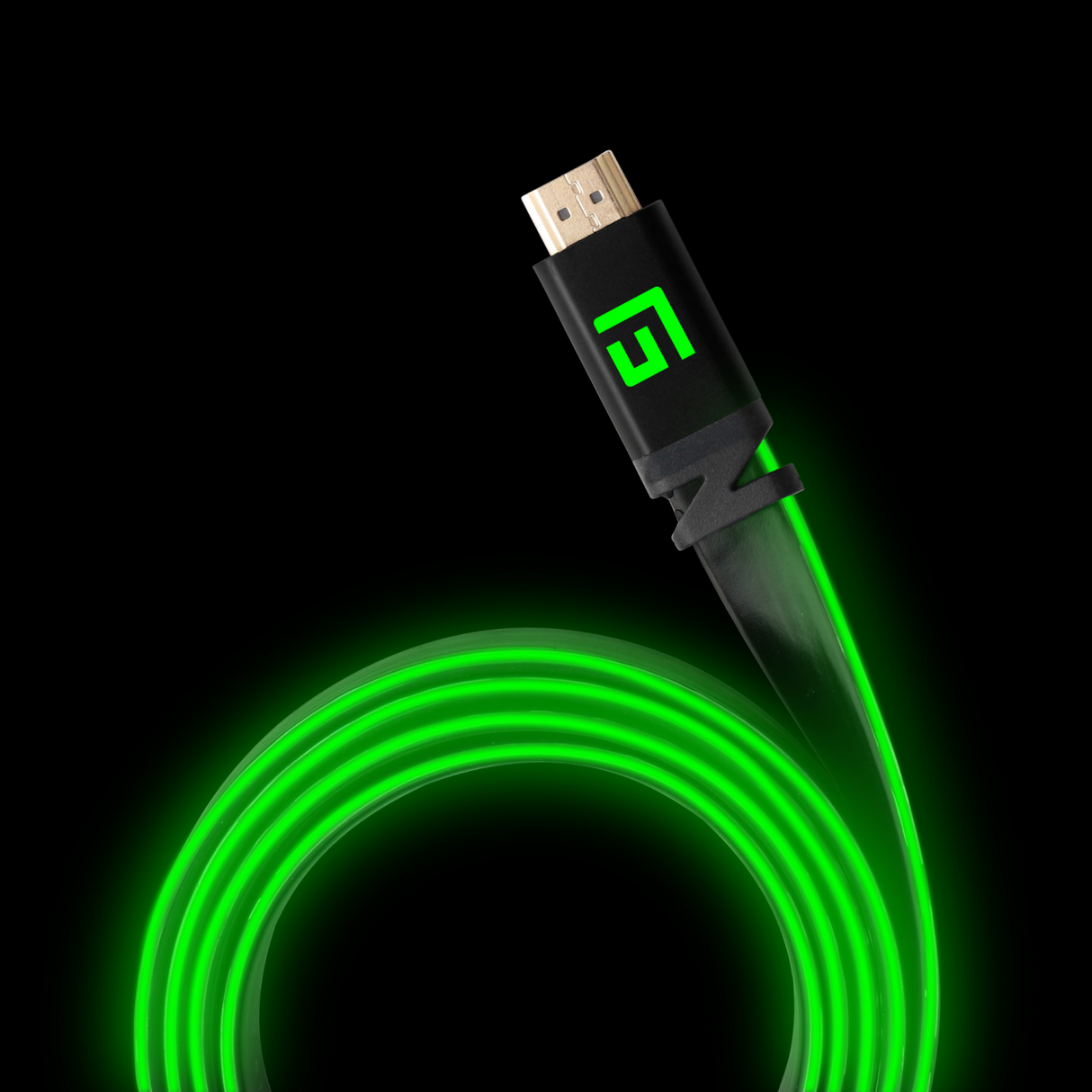 FLYTANDE GRIP 1,5 M HÖGHASTIGHET LED HDMI-KABEL V2.1 - GRÖN