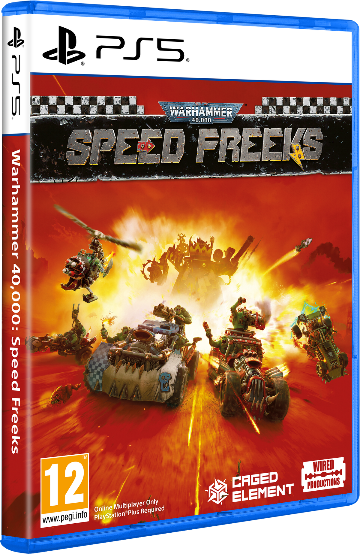 Warhammer 40,000: Speed Freeks – PlayStation 5 – spilomslag