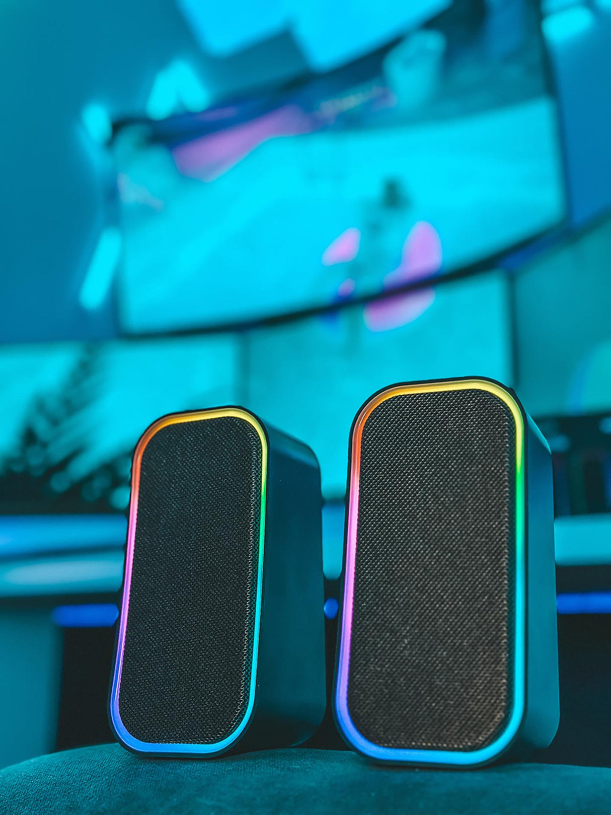 Speedlink - TOKEN RGB Gaming Stereo Högtalare, Svart