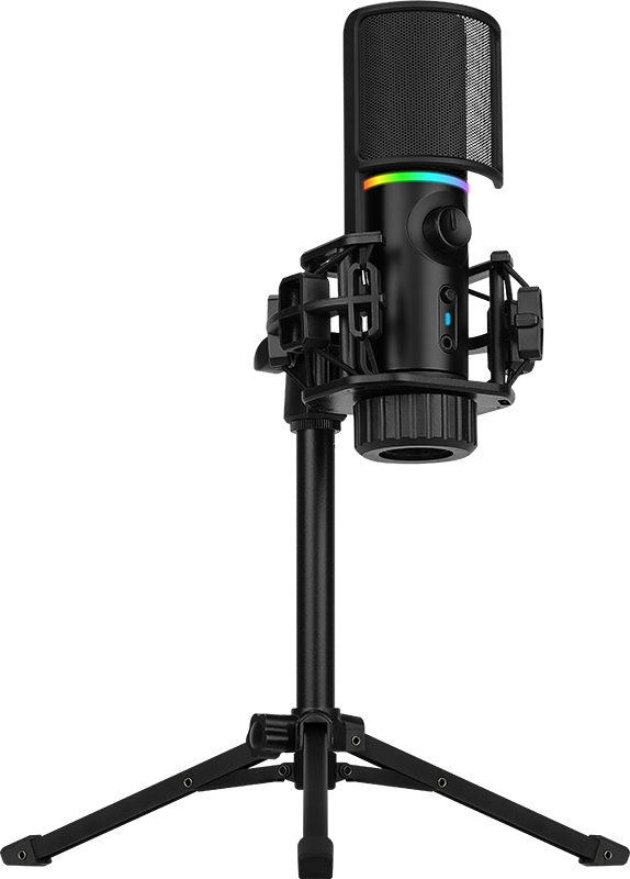 Streamplify MIC RGB Stativmikrofon - Svart